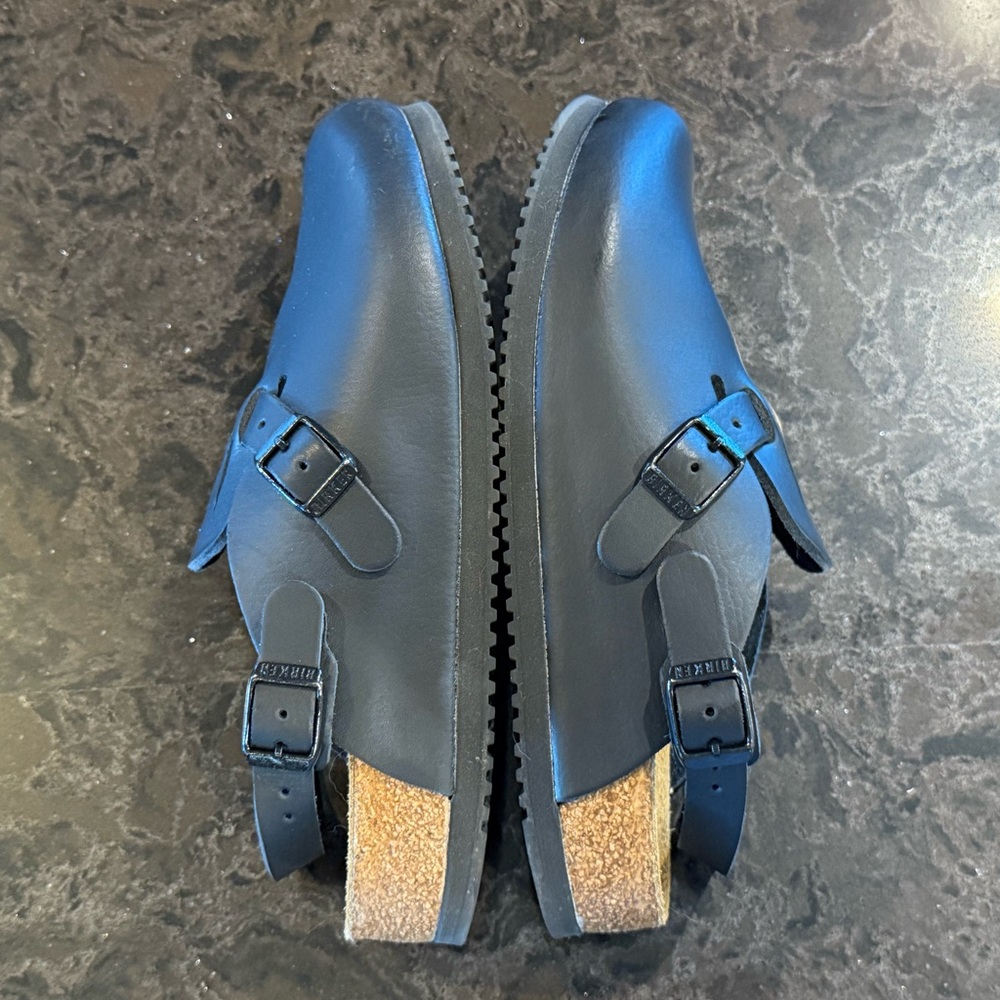 Birkenstock Boston Tokio Black Leather Clogs Size 39 - Picture 13 of 16